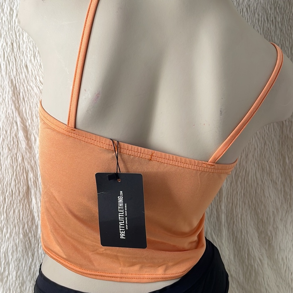 PrettyLittleThing Ruched Front Strappy Top - Picture 3 of 6